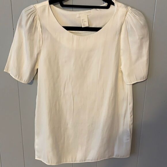 H&M Off White Blouse Size 2 - Picture 1 of 4